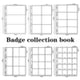 2021 hot selling convenient single package badge collection book