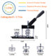 58mm 2-1/4 Inch button maker machine + 500pcs free button parts + adjustable circle cutter