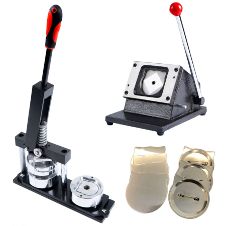 58*58mm small cat face shape button maker machine + graphic punch + 1000pcs button supplies