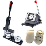 58*58mm small cat face shape button maker machine + graphic punch + 1000pcs button supplies