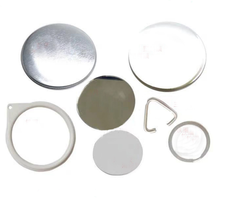 58mm(2.3'') ROUND SUPPLIES FOR 1000 MIRROR BADGE KEYCHAINS