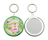 58mm(2.3'') ROUND SUPPLIES FOR 1000 MIRROR BADGE KEYCHAINS