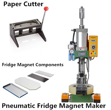 PP500 Pneumatic Magnet making machine with 170*50 mm mold ,cutter and 1000 pcs magnet components