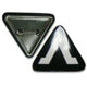 66*66mm blank triangle shape pin button Parts