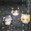 58*58mm small cat shape good quality custom design tinplate pin buttons