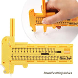 Adjustable plastic paper cutter