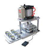PP800 Pneumatic multi die heads machine for making badges/fridge magnets