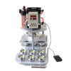 PP800 Pneumatic multi die heads machine for making badges/fridge magnets