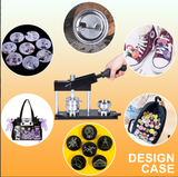 37mm 1-1/2 Inch round button maker machine + 500pcs free button parts +adjustable circle cutter