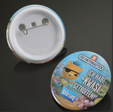 58mm 2-1/4 Inch Round button making mold