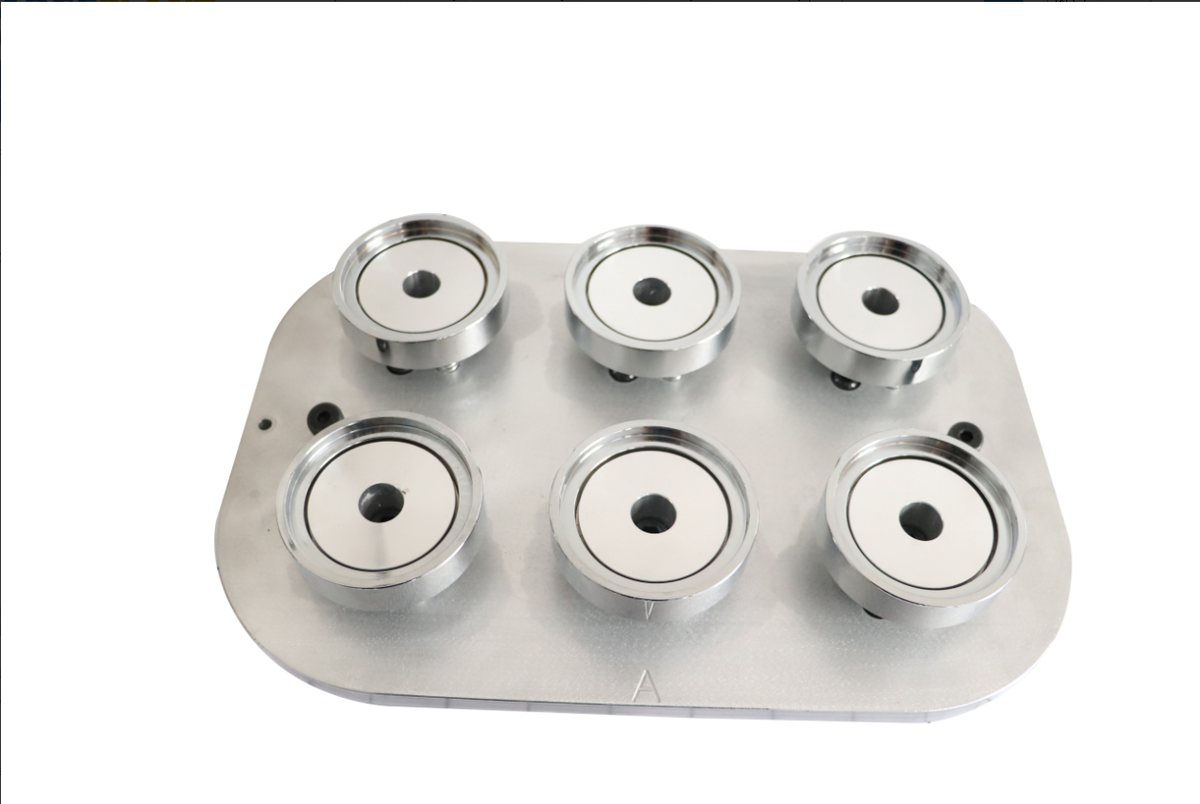 58mm round badge moulds set for PP800 Pneumatic multi die heads machine