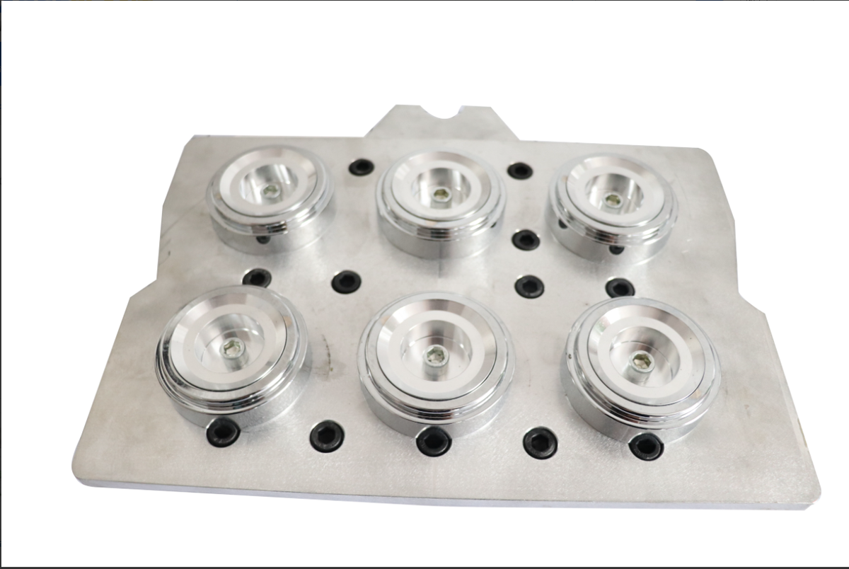 58mm round badge moulds set for PP800 Pneumatic multi die heads machine