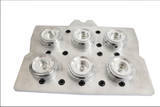 58mm round badge moulds set for PP800 Pneumatic multi die heads machine