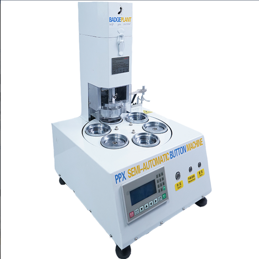 PPX Electric Automatic Button Making Machine.High speed, high volume production in 30 different sizes.