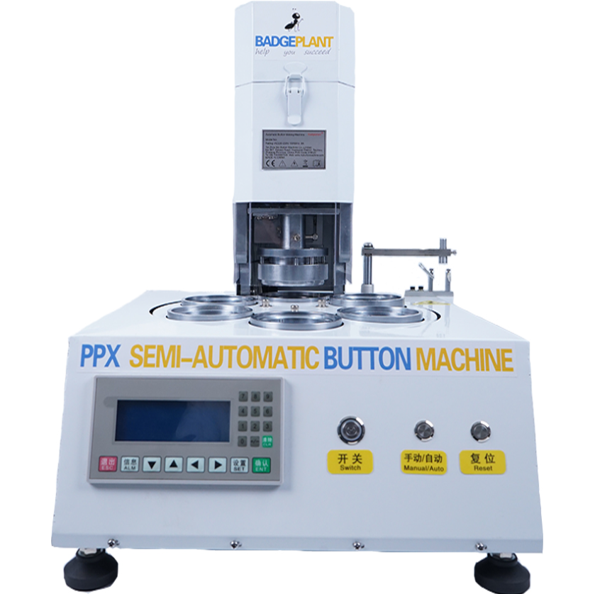 PPX Electric Automatic Button Making Machine.High speed, high volume production in 30 different sizes.