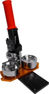 56mm Button Making Kit includes 1 Button Maker Machine+ 1 stand cutter+ 100 spring pin Button Making Supplies.