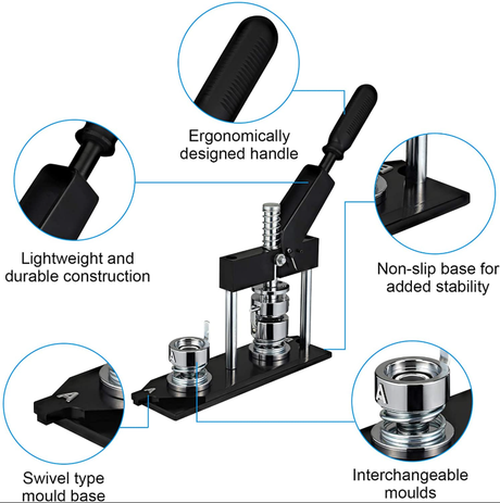 Oval 67*43mm Button Making machine
