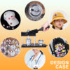58mm 2-1/4 Inch button maker machine + 500pcs free button parts + adjustable circle cutter