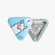 66*66mm blank triangle shape pin button Parts
