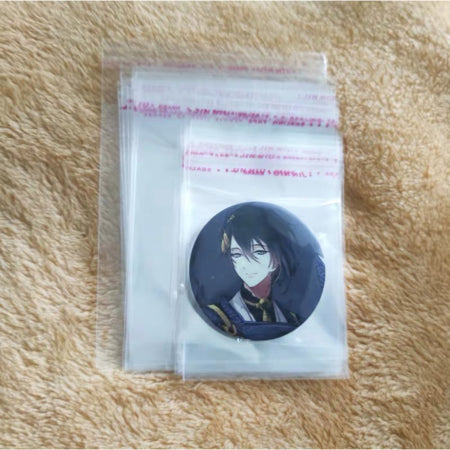 2021 universal transparent button and badge pack bagging on hot sale