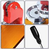 44MM 1-3/4 Inch round interchangeable moulds manual button machine + 500pcs button parts