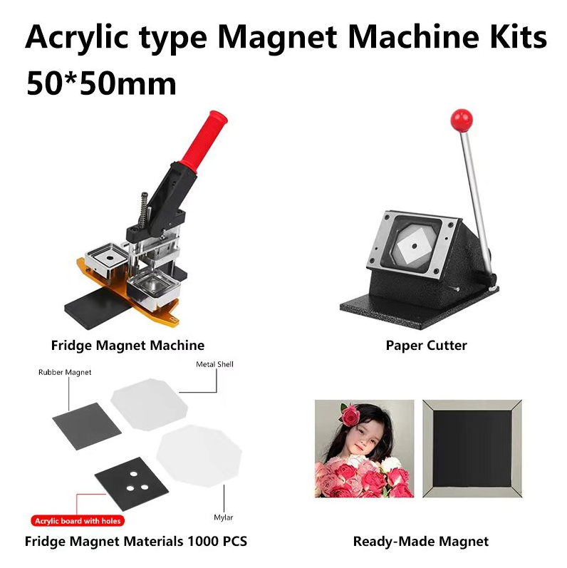 50×50mm(2×2'') Square Acrylic Magnet Set