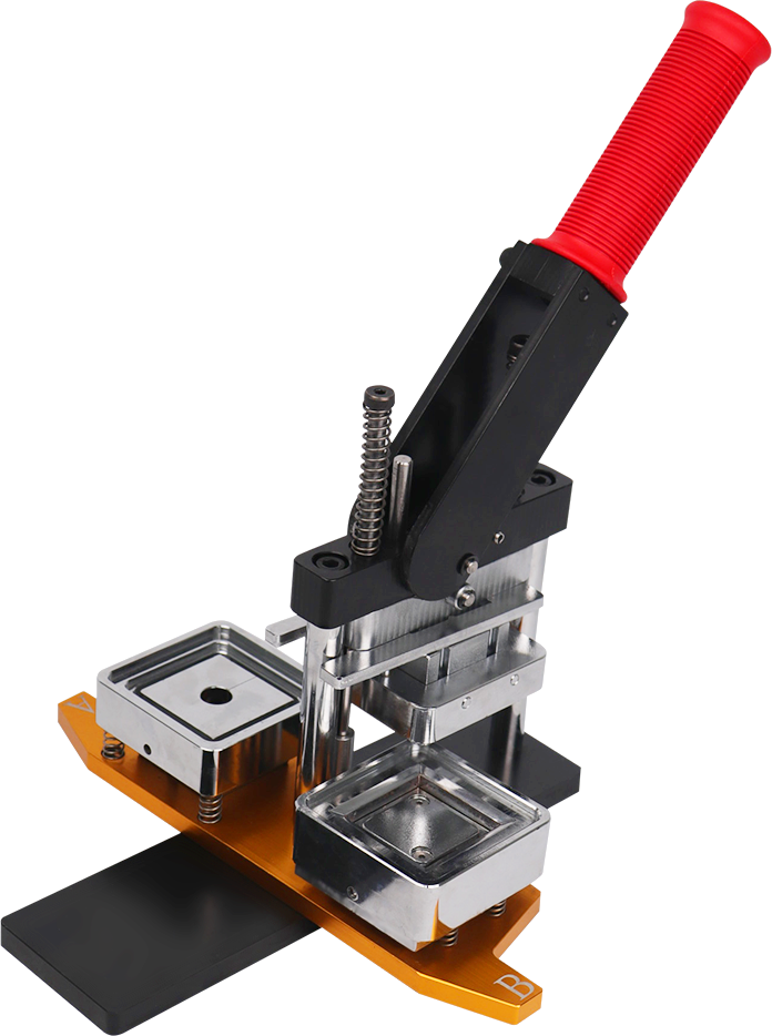 50*50mm 2*2inch Square Magnet button machine complete set