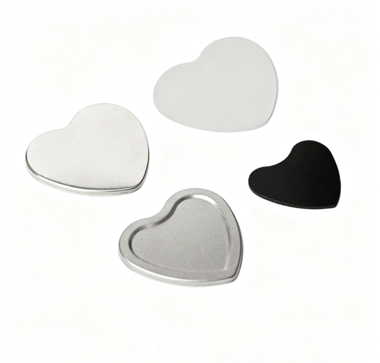 57×53mm(2.2×2.1'') HEART SUPPLIES FOR 100 MAGNETS
