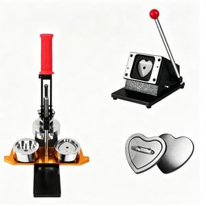 57×53mm(2.2×2.1'') Heart Badge Set