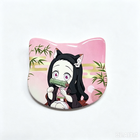 58×55mm(2.3×2.2'') CAT FACE SHAPE SUPPLIES FOR 100 BADGES
