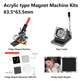 63.5×63.5mm(2.5×2.5'') Acrylic Square Magnet Set