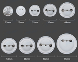 44MM 1-3/4 Inch round interchangeable moulds manual button machine + 500pcs button parts