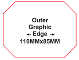 Cutting die for 65*90mm fridge magnet/pin badge paper cutting used on Die cutting press