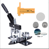 75mm 3 Inch round button maker machine + 500pcs free magnet parts + circle cutter
