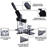75mm 3 Inch button maker machine + 500pcs free button parts + adjustable circle cutter