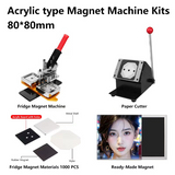 80×80mm(3.2×3.2'') Square Acrylic Magnet Set