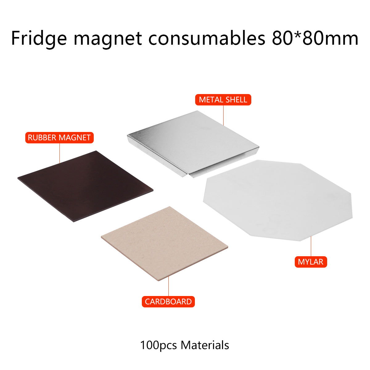 80*80mm Square 3 inch Magnet Making Machine complete set