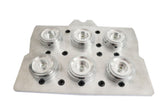 58mm round badge moulds set for PP800 Pneumatic multi die heads machine