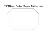 75*120mm Tin Rectangle Fridge Magnet Making Machine + Paper Cutter + 1000pcs Fridge Magnet Materials