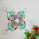 58mm 2-1/4 Inch Factory wholesale custom button bottle opener with keychain