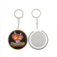 58mm 2-1/4 Inch round Custom Mirror Type Keychain