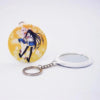 58mm 2-1/4 Inch round Custom Mirror Type Keychain