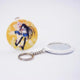 58mm 2-1/4 Inch round Custom Mirror Type Keychain