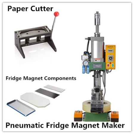 PP500 Pneumatic Magnet making machine with 170*50 mm mold ,cutter and 1000 pcs magnet components