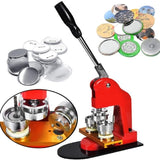 58MM 2-1/4 Inch round interchangeable moulds manual button machine + 500pcs button parts
